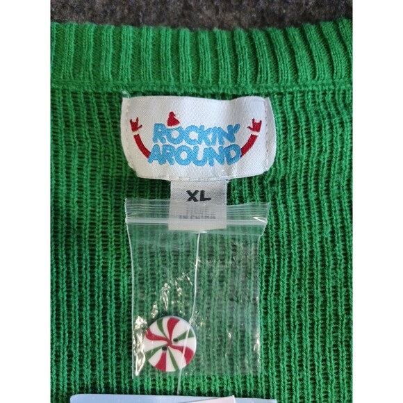 Rockin' Around Jolly XMAS Festive Christmas Sweater Size XL New with Tags - Picture 6 of 12